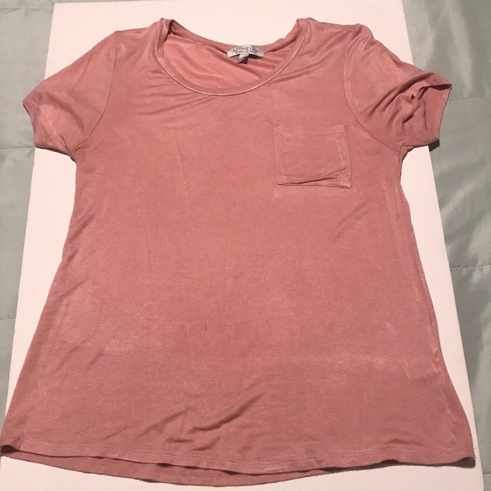 Pink shirt with pocket